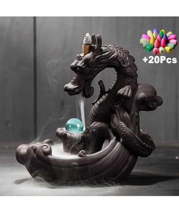 Fontaine d'encens Dragon soldes