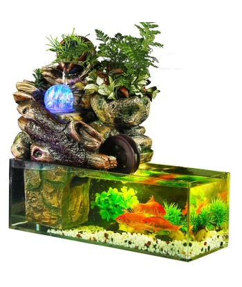 Aquarium pour Poisson avec Fontaine a Eau en stock