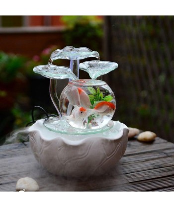 Fontaine zen en verre une grave pollution 