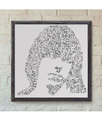 Johnny Ramone print, the Ramones punk band de France