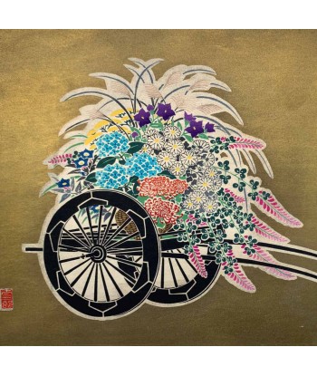 Estampe Japonaise de Tasaburo Takahashi | Chariot à fleurs n°2 - Eté pas cheres