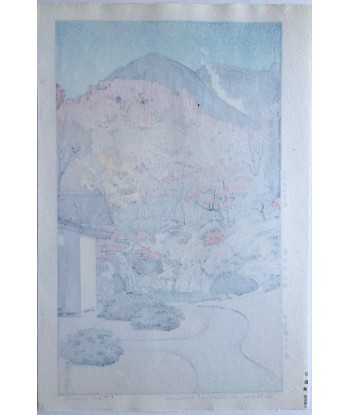 Estampe Japonaise de Yoshida Toshi | Automne au musée d'Hakone le concept de la Pate a emporter 