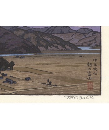 Estampe Japonaise de Yoshida Toshi | le Mont Fuji vu de Ohito, le matin 50-70% off 