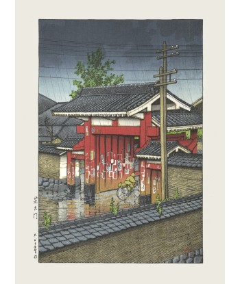 Shiba Daimon La grande porte de Hasui Kawase | Reproduction fine Art 2 - 3 jours ouvrés.