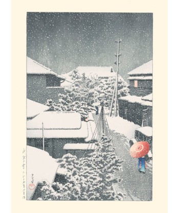 Neige à Daichi de Hasui Kawase | Reproduction Fine Art Amélioration de cerveau avec