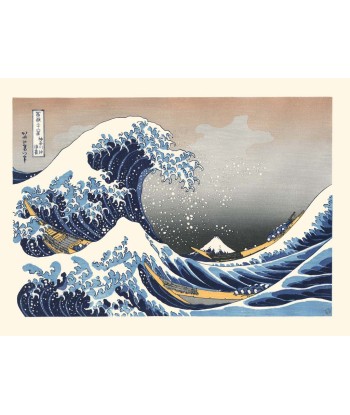 Sous la vague, au large de Kanagawa de Hokusai | Reproduction Fine Art l'évolution des habitudes 