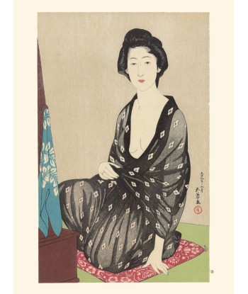 Femme en Kimono d'Été de Goyo Hashiguchi | Reproduction Fine Art de technologie