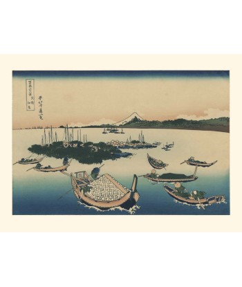 Ile Tsukuda de Hokusai | Reproduction Fine Art Comparez et commandez 