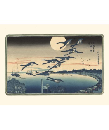 Pleine lune d'automne à Takanawa  de Hiroshige | Reproduction Fine Art en stock