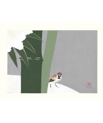 Moineaux et bambou de Kamisaka Sekka | Reproduction Fine Art en ligne