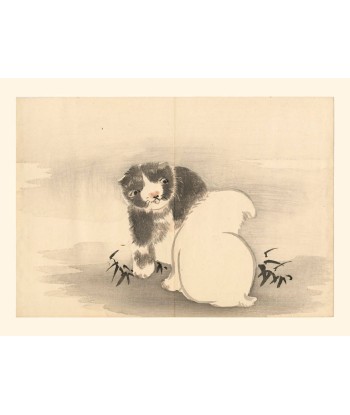 Chiots de Matsuda Kajo, Deux chiots | Reproduction Fine Art Toutes les collections ici