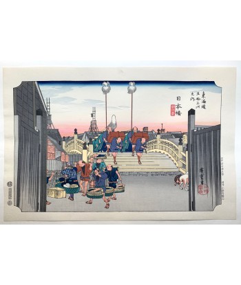 Estampe Japonaise de Hiroshige | Le Grand Tokaido n°1 Nihonbashi online