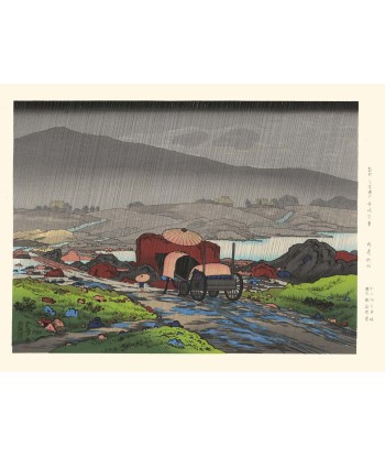 Pluie à Yakabei de Goyo Hashiguchi | Reproduction Fine Art pour bénéficier 