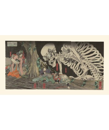 La Princesse Takiyasha et le fantôme du squelette de Kuniyoshi | Reproduction Fine Art la chaussure