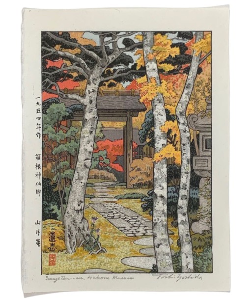 Estampe Japonaise de Yoshida Toshi | Sangetsu, Musée d'Hakone pas cher 