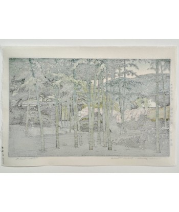 Estampe Japonaise de Yoshida Toshi | Jardin de Bambou au Musée d'Hakone shop