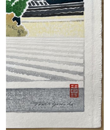 Estampe Japonaise de Yoshida Toshi | Le Jardin Zen du Ginkakuji outlet