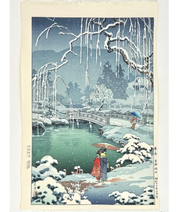 Estampe Japonaise de Koitsu Tsuchiya | Neige de Printemps à Maruyama acheter en ligne