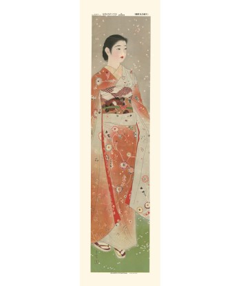 Beauté au Kimono Fleurs de Yamakawa | Reproduction Fine Art pas cher 