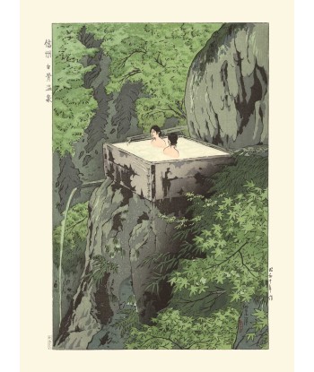 Onsen de Shinsu Shirahone de Kasamatsu Shiro | Reproduction Fine Art commande en ligne