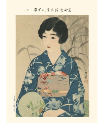 Uchiwa, 100 beautés en kimono de Shinsui Ito | Reproduction Fine Art vous aussi creer 