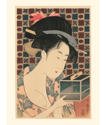 Beauté et cage aux Lucioles Utamaro Kitagawa | Reproduction Fine Art pas cher chine