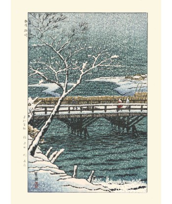 Tempête de neige à Echigo de Kasamatsu Shiro | Reproduction Fine Art vous aussi creer 