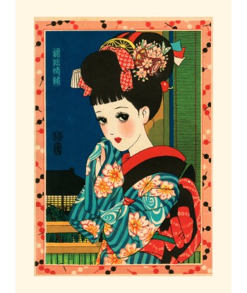 Jeune fille le soir de Junichi Nakahara |  Reproduction Fine Art de la marque