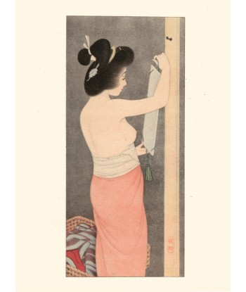 Après le bain, de Shinsui Ito | Reproduction Fine Art basket pas cher