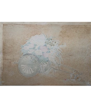 Estampe Japonaise de Tasaburo Takahashi | Chariot à fleurs n°1 - Printemps Profitez des Offres !